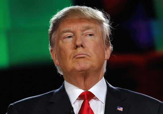 Donald Trump, president, former president, rally, political event, American flag, Republican