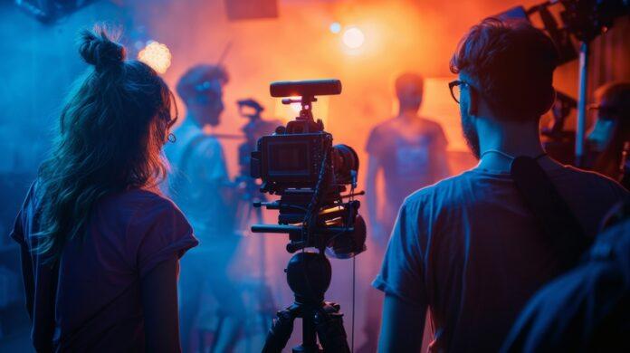 film production, movie set, camera crew, video production, filming, production crew, cinematographer, film set