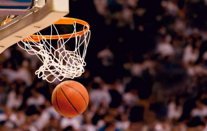 basketball, hoop, net, ball, game, arena, crowd, sports, court, score