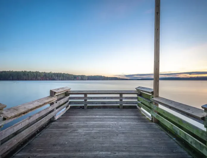 Wooden Dock at Lake