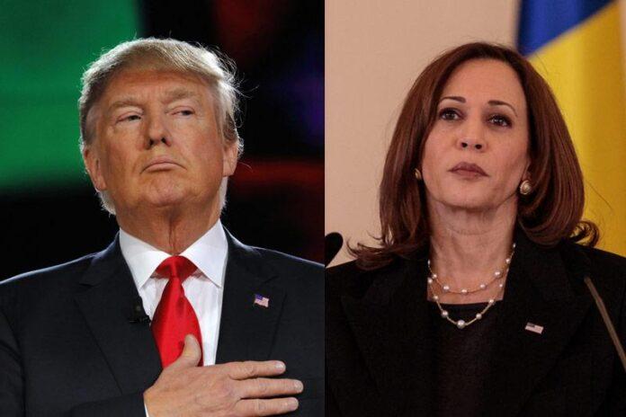 Donald Trump and Kamala Harris