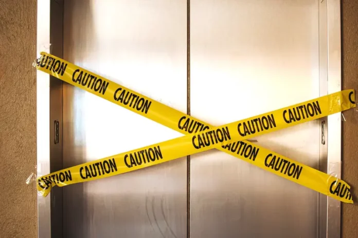 Elevator Caution Tape