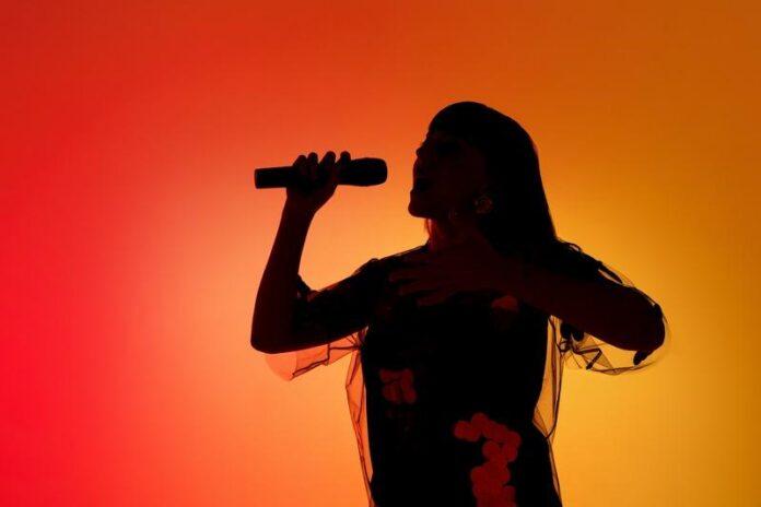 Singer Performing on Stage