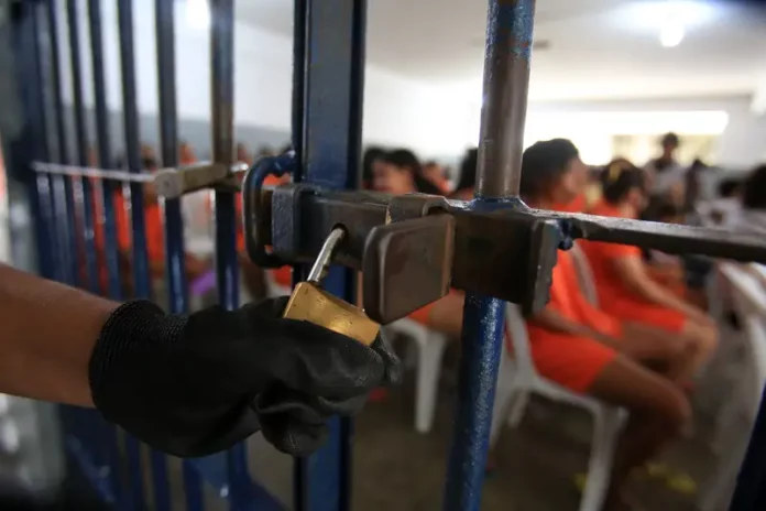 Prison Gate Being Locked