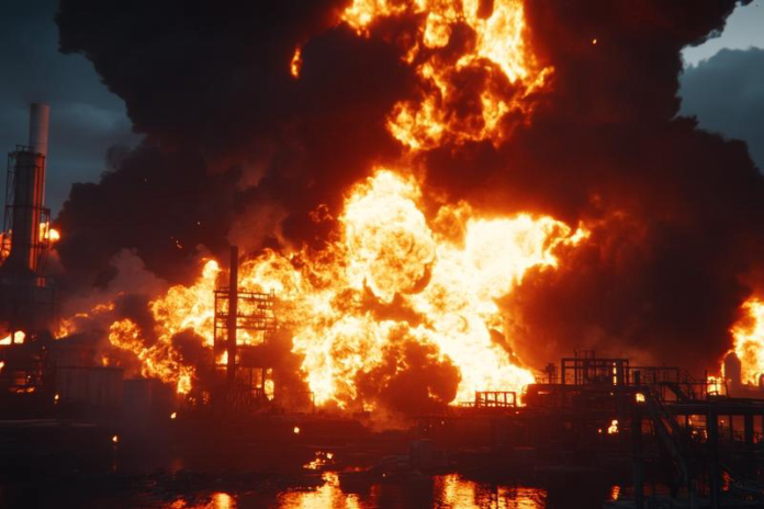 Industrial Facility Fire Explosion