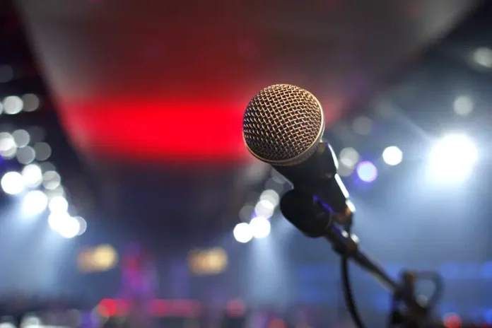 Microphone on Stage