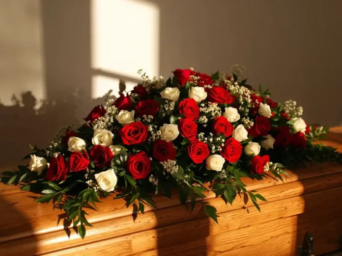Funeral Casket Flower Arrangement