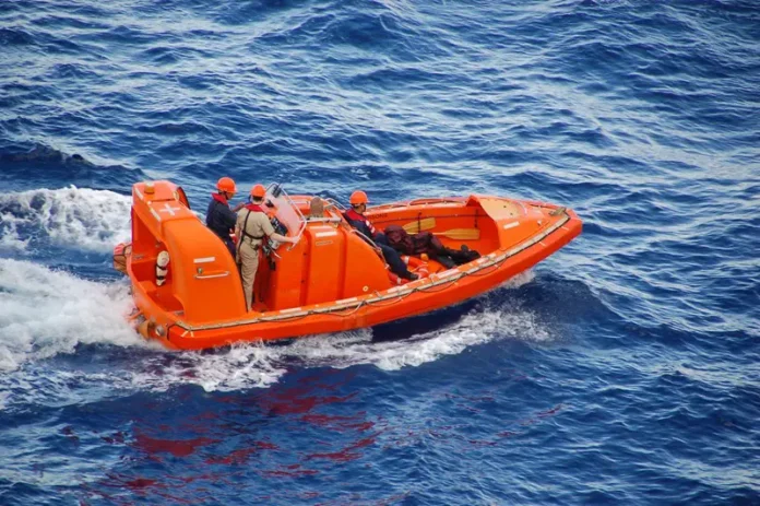 Orange Lifeboat Rescue Operation