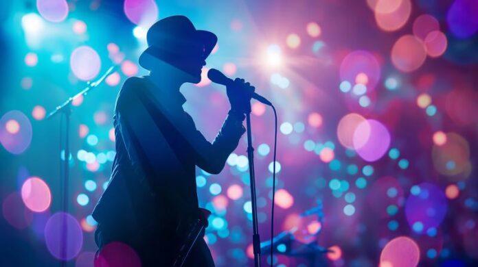 Singer Performing on Stage