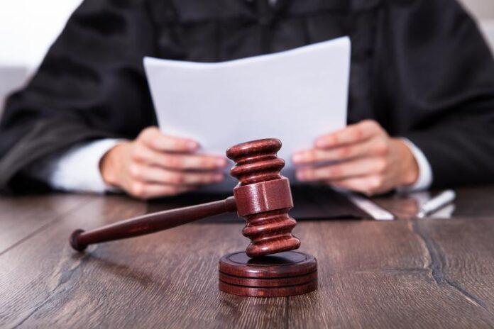 Judge Reviewing Court Documents
