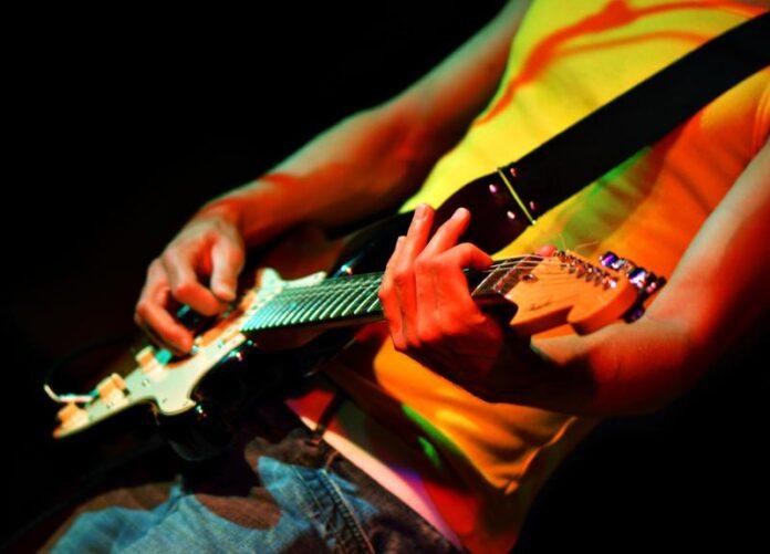 Electric Guitar Player Performance